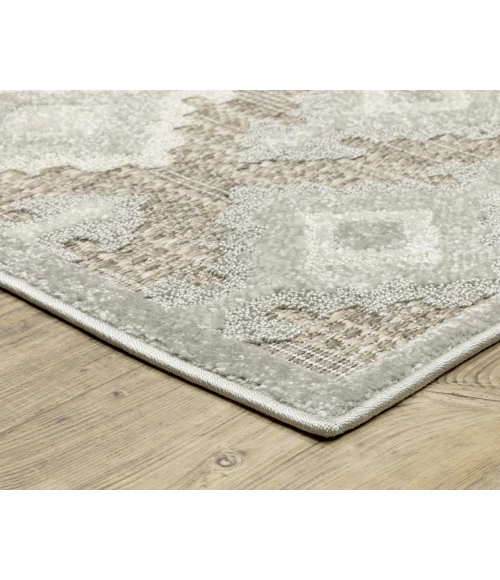 Oriental Weavers TANGIER tan08 Beige/Grey Rug 6'7X9'6