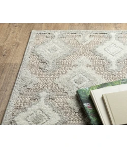 Oriental Weavers Tangier Tan08 Beige/ Grey 6 Ft. 7 In. X 9 Ft. 6 In. Rectangle Rug