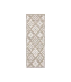 Oriental Weavers Tangier Tan08 Beige/ Grey 2 Ft. 3 In. X 7 Ft. 6 In. Runner Rug