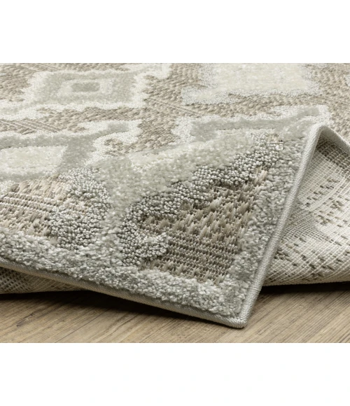 Oriental Weavers TANGIER tan08 Beige/Grey Rug 6'7X9'6