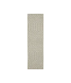Oriental Weavers Tortuga Tr09A Beige/ Black 1 Ft.10 In. X 7 Ft. 6 In. Runner Rug