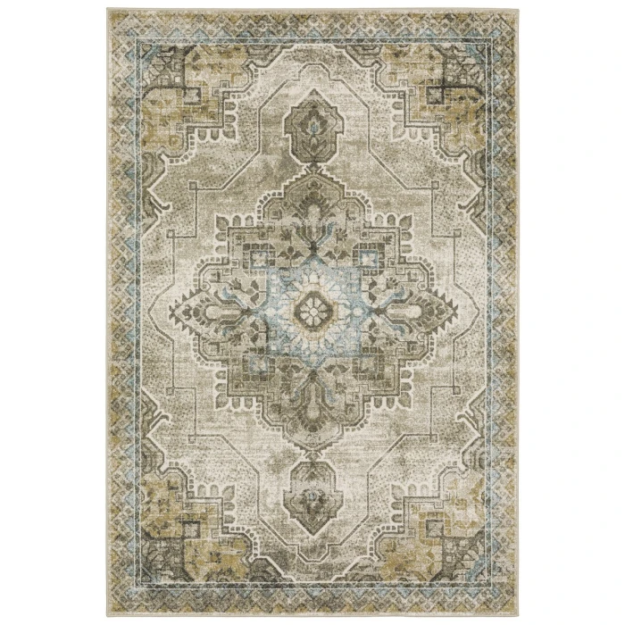 Oriental Weavers Area Rug Venice 1104W Grey 9'10" X 12'10"