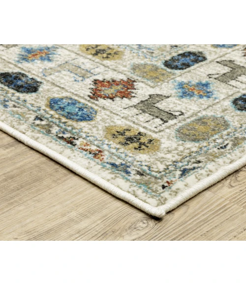 Oriental Weavers VENICE 248w Ivory/Multi Rug 5'3X7'3