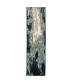 Oriental Weavers Venice 4151Z Blue/ Beige Area Rug 2 ft. 3 in. X 7 ft. 6 in. Runner