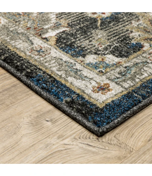 Oriental Weavers Area Rug Venice 4333B Charcoal 6' 7" X  9' 2"