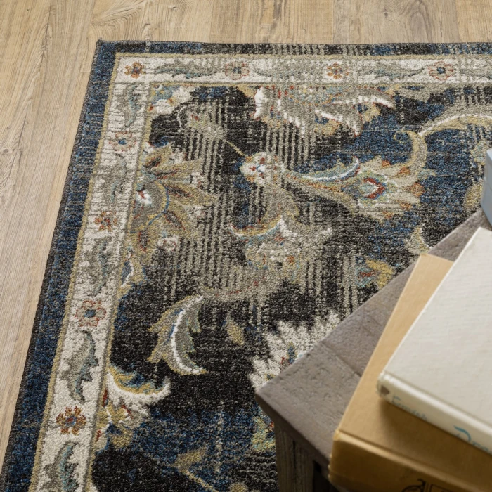 Oriental Weavers Area Rug Venice 4333B Charcoal 3'10" X  5' 5"