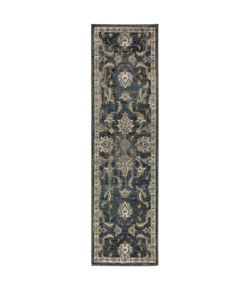 Oriental Weavers Area Rug Venice 4333B Charcoal 6' 7" X  9' 2"