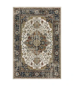 Oriental Weavers Venice 054X8 Beige/ Blue Area Rug 5 ft. 3 in. X 7 ft. 3 in. Rectangle
