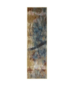 Oriental Weavers Venice 8123X Blue/ Gold Area Rug 2 ft. 3 in. X 7 ft. 6 in. Runner