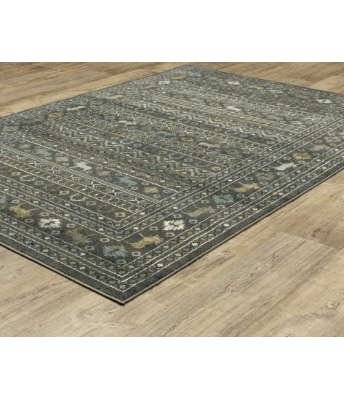 Oriental Weavers VENICE 95e Blue/Gold Rug 9'10X12'10