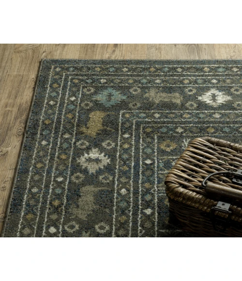 Oriental Weavers VENICE 95e Blue/Gold Rug 9'10X12'10
