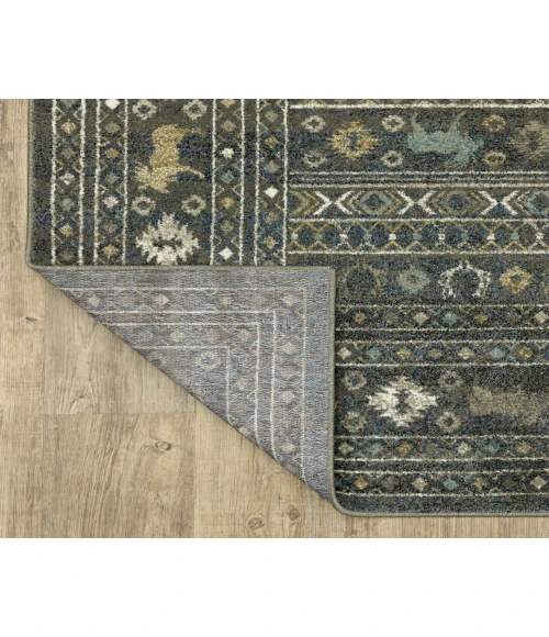 Oriental Weavers VENICE 95e Blue/Gold Rug 9'10X12'10