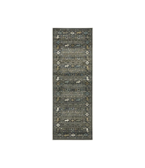 Oriental Weavers VENICE 95e Blue/Gold Rug 9'10X12'10