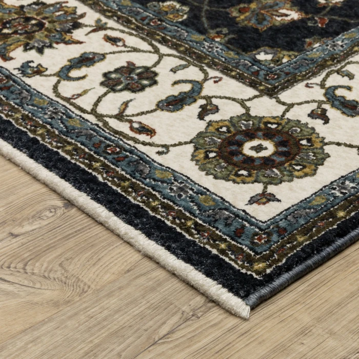 Oriental Weavers VIVIAN vi03a Blue/Ivory Rug 2'3X7'6