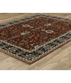 Oriental Weavers Vivian Vi05X Red/ Navy 6 Ft. 7 In. X 9 Ft. 6 In. Rectangle Rug