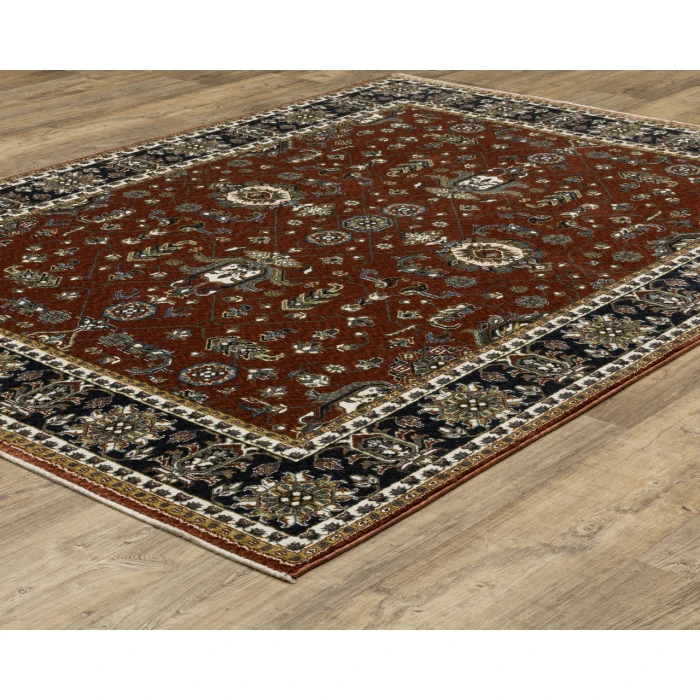 Oriental Weavers VIVIAN vi05x Red/Navy Rug 2' 3X7' 6