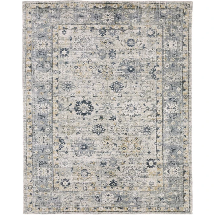 Oriental Weavers WINDHAM win01 Ivory/Blue Rug 6'X9'