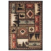 Oriental Weavers Woodlands 1041C Black/ Multi Area Rug 5 ft. 3 in. X 7 ft. 3 in. Rectangle
