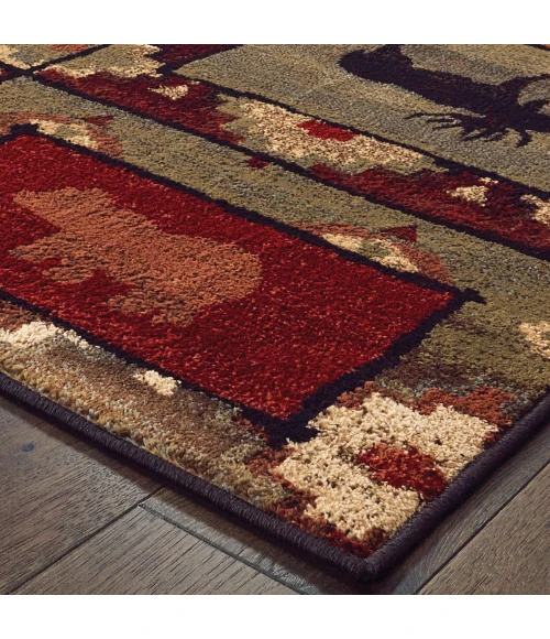 Oriental Weavers Area Rug Woodlands 9601D Brown 9'10" X 12'10"