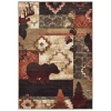 Oriental Weavers Woodlands 9649A Brown/ Rust Area Rug 5 ft. 3 in. X 7 ft. 3 in. Rectangle