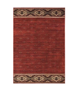 Oriental Weavers Woodlands 9652C Red/ Gold Area Rug 9 ft. 10 in. X 12 ft. 10 in. Rectangle