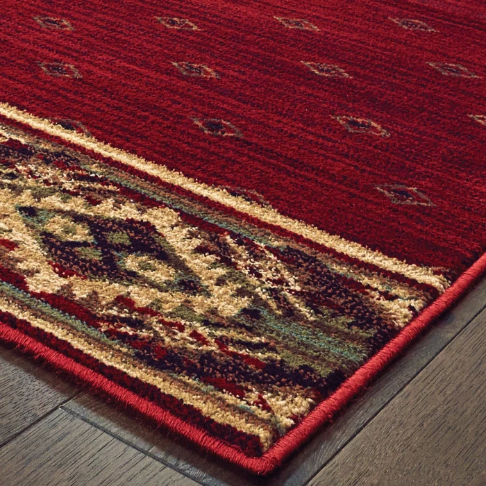 Oriental Weavers Area Rug Woodlands 9652C Red 6' 7" X  9' 2"