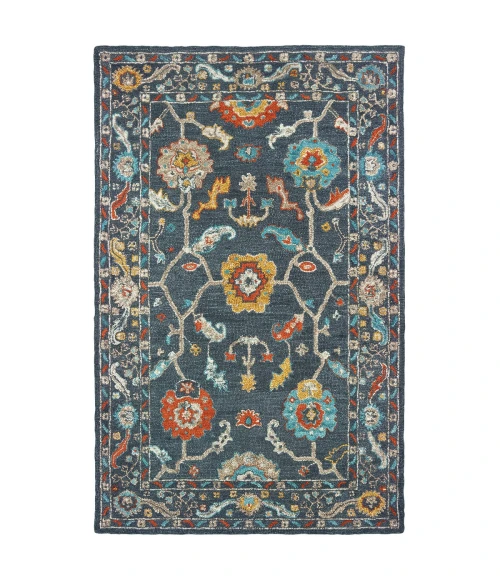 Oriental Weavers Area Rug Zahra 75501 Blue 3' 6" X  5' 6"