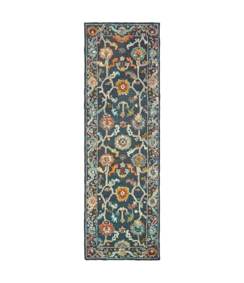 Oriental Weavers Area Rug Zahra 75501 Blue 3' 6" X  5' 6"