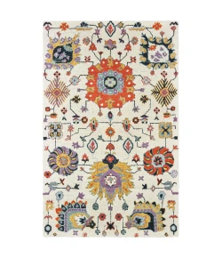 Oriental Weavers Zahra 75502 Ivory/ Orange Area Rug 3 ft. 6 in. X 5 ft. 6 in. Rectangle