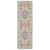 Oriental Weavers Zahra 75504 Grey/ Pink Area Rug 2 ft. 6 in. X 8 ft. Runner