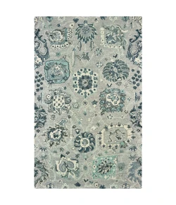 Oriental Weavers Zahra 75508 Grey/ Blue Area Rug 3 ft. 6 in. X 5 ft. 6 in. Rectangle