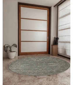 Radici USA Colosseo 3562/0054/Green 5'3 Round Rug