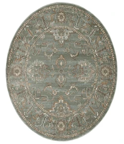 Radici USA Colosseo 3562/0054/Green 5'3 Round Rug