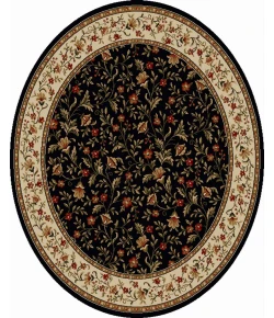 Radici USA Como 1593/1115/Black 5'3 Round Rug