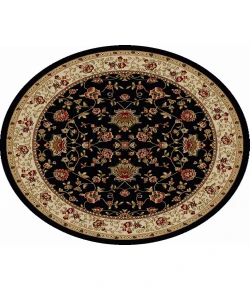 Radici USA Como 1597/1415/Black 5'3 Round Rug
