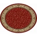 Radici USA Como 1599/1535/Red 5'3 Round Rug