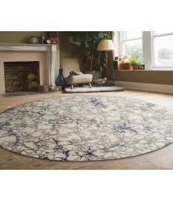 Radici USA Livigno 1240/1016/Blue 7'10" X 7'10" Round Rug