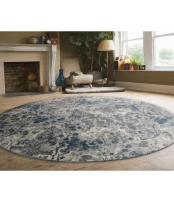 Radici USA Livigno 1242/1025/Blue 5'3" X 5'3" Round Rug