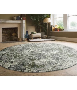 Radici USA Livigno 1242/1035/Green 5'3" X 5'3" Round Rug