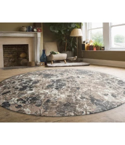 Radici USA Livigno 1242/1016/Grey 7'10" X 7'10" Round Rug