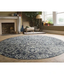 Radici USA Livigno 1244/1026/Blue 7'10" X 7'10" Round Rug
