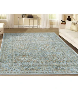 Radici USA Seriate 502/2003/Ltblue 2'2 X 7'7 Runner Rug
