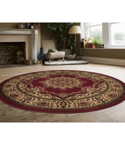 Radici USA Castello 1191/2215/Burgundy 5'3 Round Rug