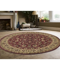 Radici USA Castello 953/1316/Burgundy 5'3 Round Rug