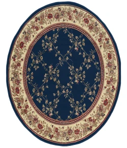 Radici USA Como 1590/4006/Navy 5'3 Round Rug