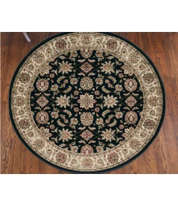Radici USA Como 1592/1015/Black 5'3 Round Rug