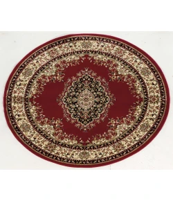 Radici USA Como 1595/1235/Red 5'3 Round Rug