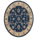 Radici USA Como 1596/1355/Navy 5'3 Round Rug