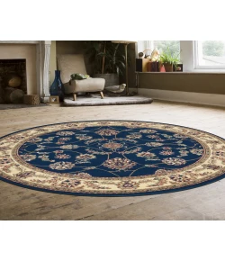 Radici USA Como 1596/1355/Navy 5'3 Round Rug