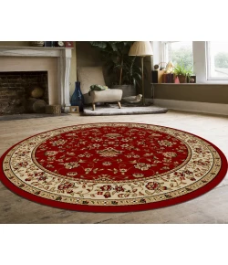 Radici USA Como 1597/1435/Red 5'3 Round Rug